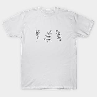 Hand Drawn Flowers T-Shirt